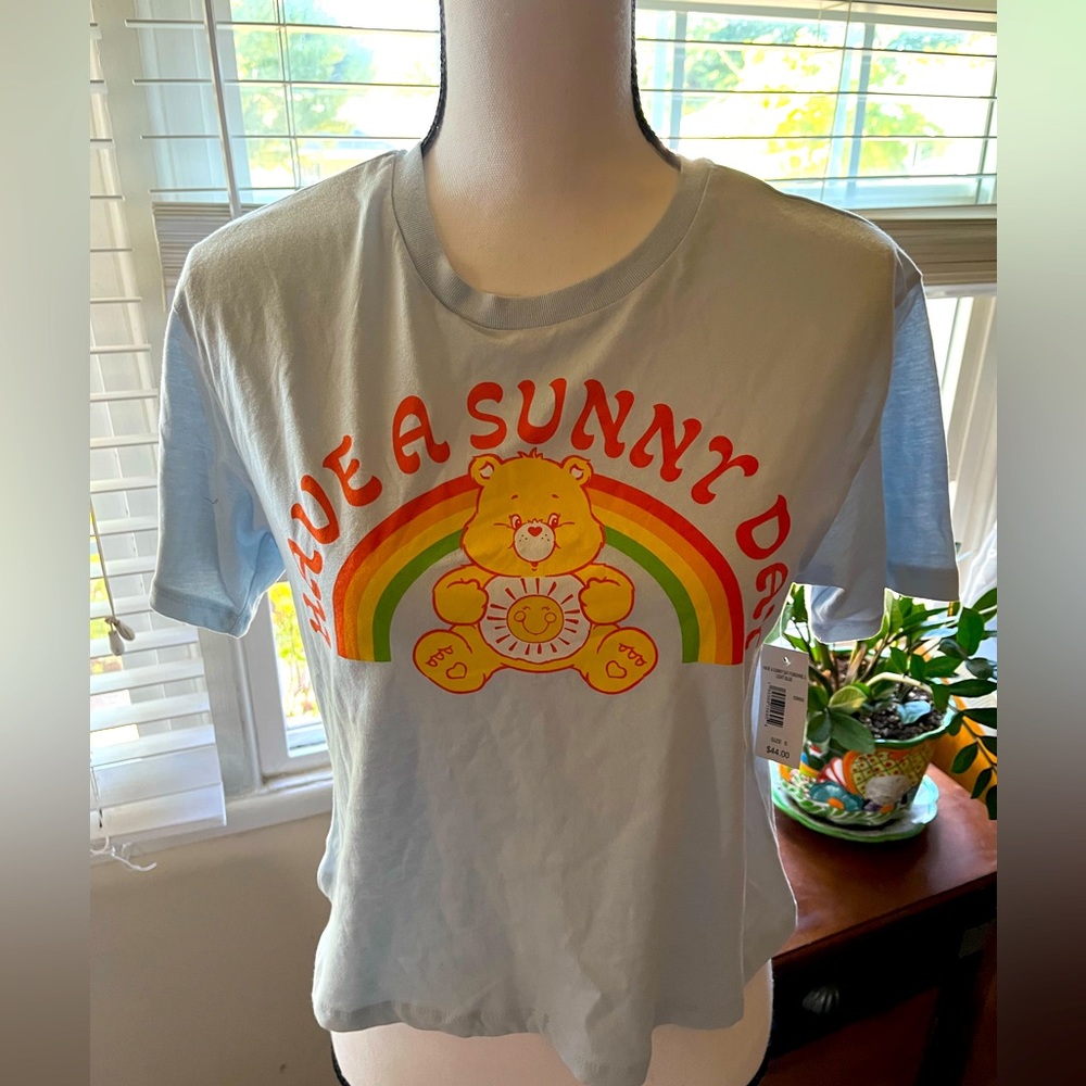 NWT Hot Topic Care Bears Have a Sunny Day Teen women’s t shirt sz S